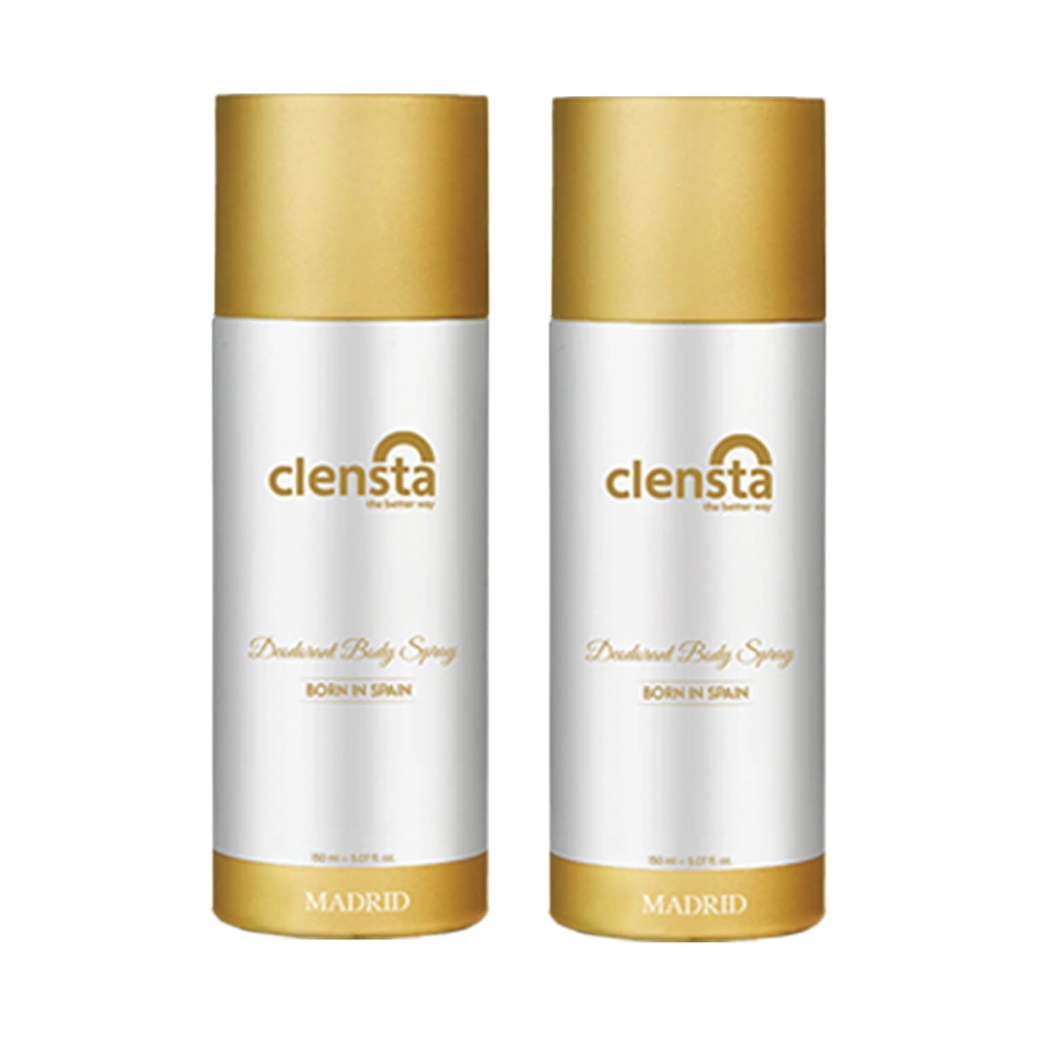 Clensta Madrid Deodorant for Men 150ml Pack of 2 Body Spray Long Lasting | All Day Freshness | Born in Spain-image-47