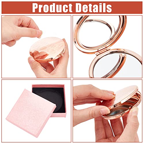 Origach Birthday Graduate Sister Gift For Sister From Sister Brother Friend Rose Gold Compact Pocket Mirror With Gift Box Personalized Gifts For Her-Sun Flower Sister Daughter Niece #TOP3