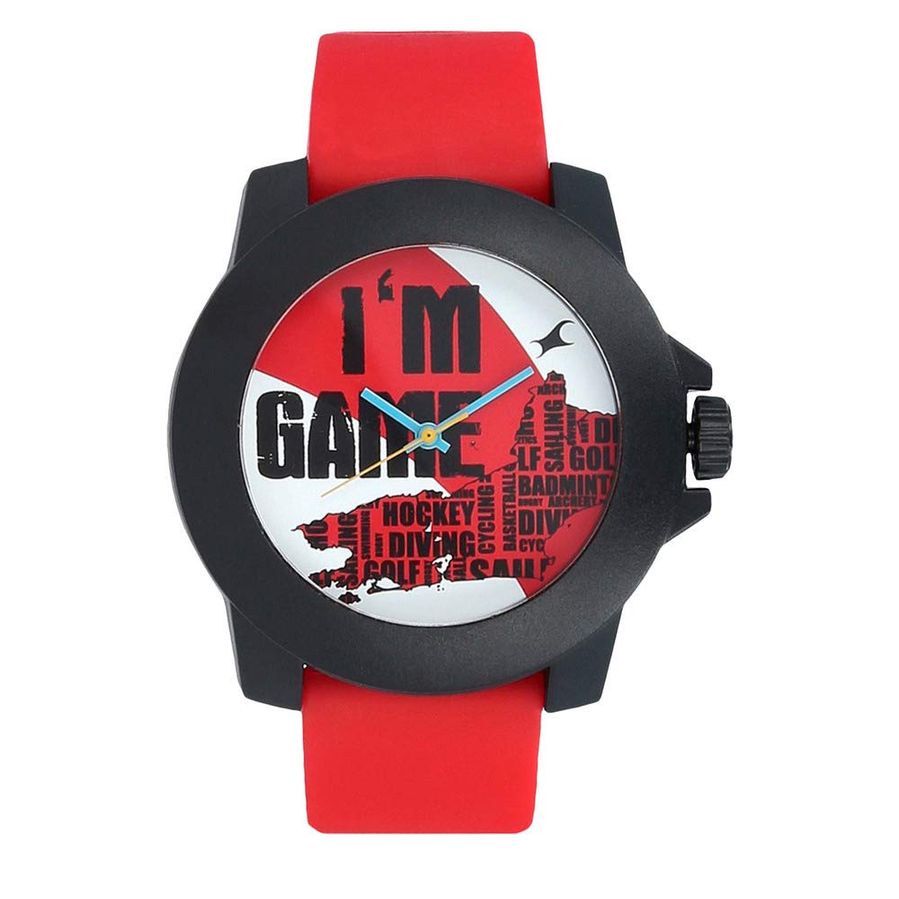 Fastrack Men Silicone Analog Multi-Colour Dial Watch - 38021Pp12 / 38021Pp12, Band Color-Red (B01MUDEAXY) Amazon Price History, Amazon Price Tracker