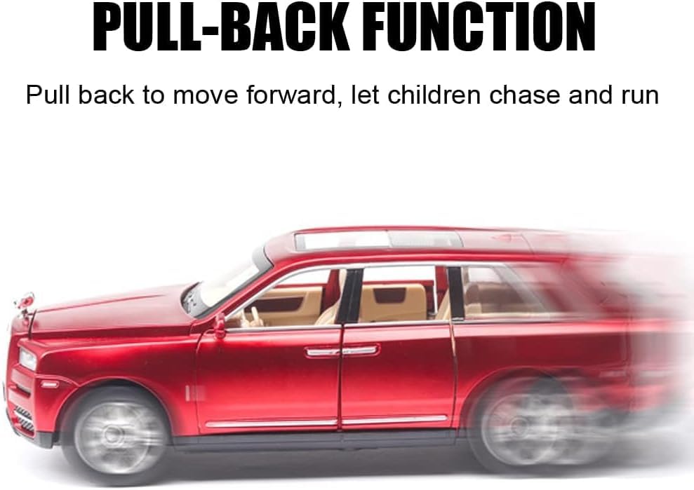 Image of VARIYA ENTERPRISE Exclusive Alloy Metal Pull Back Die-Cast Car Diecast Metal Pullback Toy Car with Openable 6 Doors,Light Music Boys Gifts Toys (1:24 Rolls-Royce Cullinan-Multicolor)