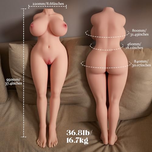 Image of Sex Doll Flexible Legs 36.8LB Big Size Boobs Ass 3.1FT Male Realistic Sex Doll Full Body 4 in 1 Adult Sex Toy for Men Built-in Skeleton Scale Torso Muneca Sexual Male Sex Toys Textured 2 Tunnels