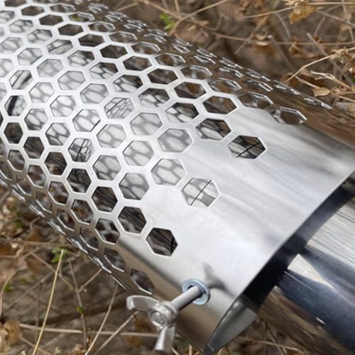 Chimenea de acero inoxidable para estufa de camping con ajuste de tornillo 3