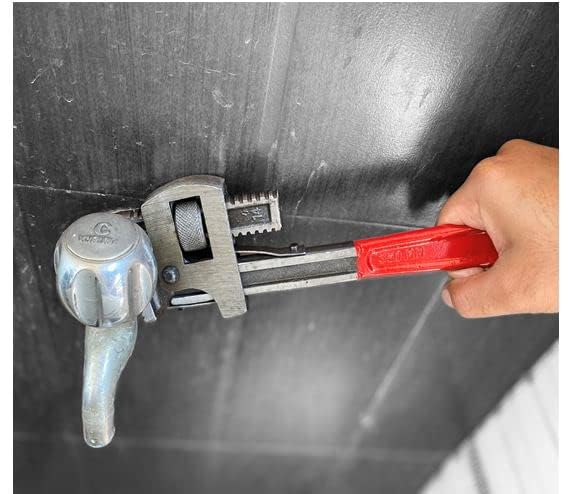 AGAM Combo Pack of 3 Tool Kits Set for Home | Includes 8-Inch Adjustable Spanner, 8-Inch Combination Plier, and 10-Inch Pipe Wrench | High-Performance Hand Tools for Plumbing, Repair 1