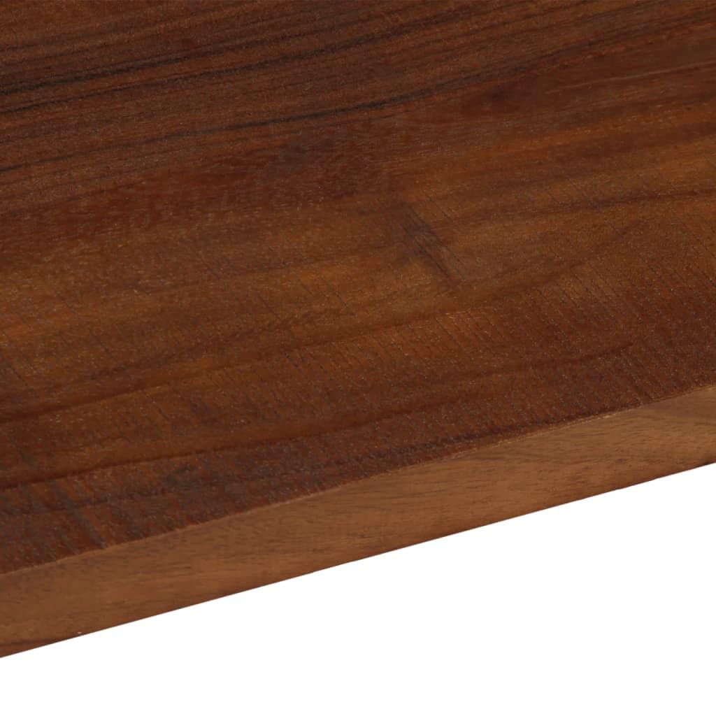 Tablero de madera maciza reciclada de 70 x 30 x 3,8 cm, rectangular, robusta placa de madera como encimera, placa de repuesto para mesa de comedor, cocina, tablero de escritorio