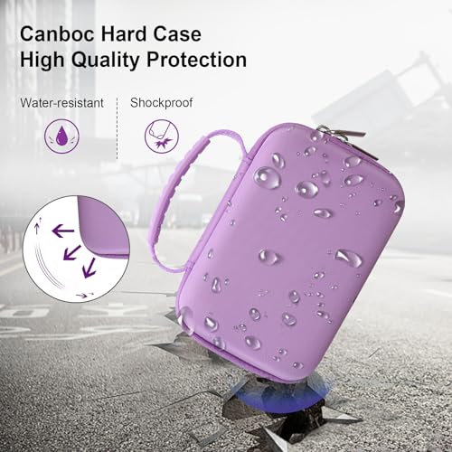 Funda rígida portátil para cámara instantánea Canboc púrpura miniatura 4