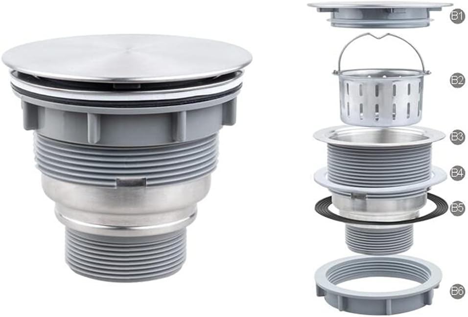 Bar Sinks Handmade 304 Stainless Steel Drop-in Installation Balcony Laundry Sink with Washboard Workstation Ledge Bar Sinks