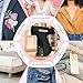 Lable Gun - Temporary Stitch Gun for Clothes - Handheld Stitch Gun Quick Clothing Fixer - Mini Sewing Kit Micro Tagging Gun - Includes 5 Needle, 1000 Black Fasteners & 1000 White Fasteners, Black