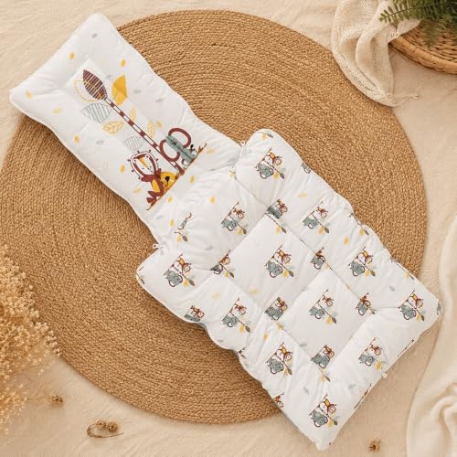 Image of 3 in 1 Baby Sleeping Bag & Carry Nest for Newborn, Portable Bamboo Cotton for 0-6 Months Infants, Holding Set, Soft & Lightweight (Jungle Tribe)