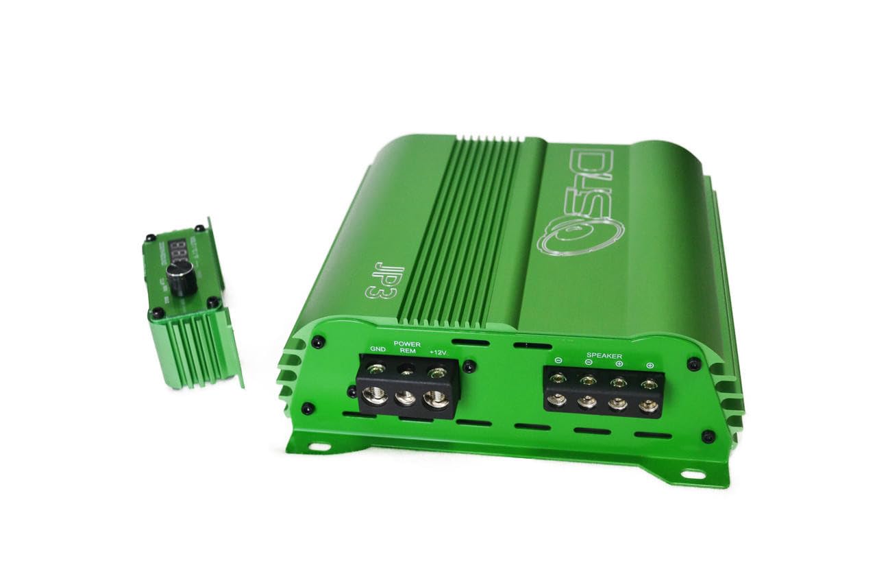 DOWN4SOUND JP3 CPT Green | 555W RMS - 4 2 1 Any-OHM Amplifier