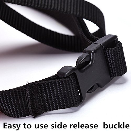Image of Short Snout Dog Muzzles- Adjustable Breathable Mesh Bulldog Muzzle for Biting Chewing Licking Training Grooming Dog Mask (Black, Small /9 inch-12 inch)