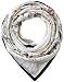corciova 35" Large Women's Satin Square Silk Feeling Hair Scarf Wrap Headscarf Black White Floral Flowers Pattern