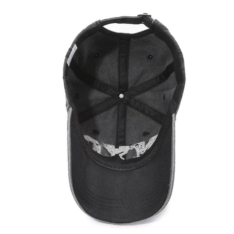 Image of Handcuffs Denim Caps Adjustable Strap Baseball Cap | Unisex Stylish Summer Headwear | Sun Protection Sports Hat for Men & Women