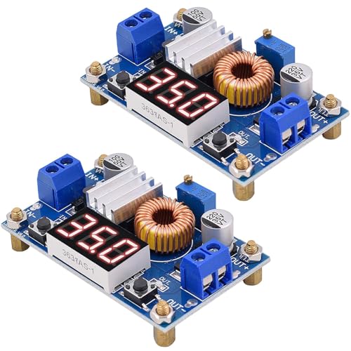 RUNCCI-YUN 2PCS DC-DC Power Buck Converter Módulo,Ajustable