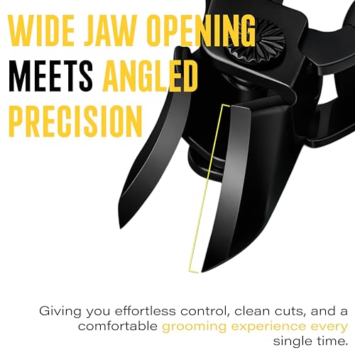 Image of Beaute Secrets Ingrown Toenail Clipper with Slanted Curved Blade | Wide Jaw Stainless Steel Nail Clipper for Thick Nails | Precision Angled Nail Clipper for Men & Women, Green