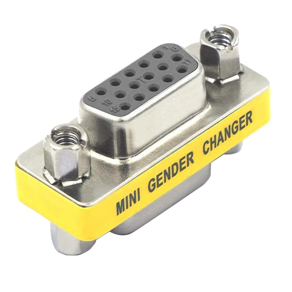 REY Adattatore VGA D-Sub HDB15 femmina - femmina 15 pin