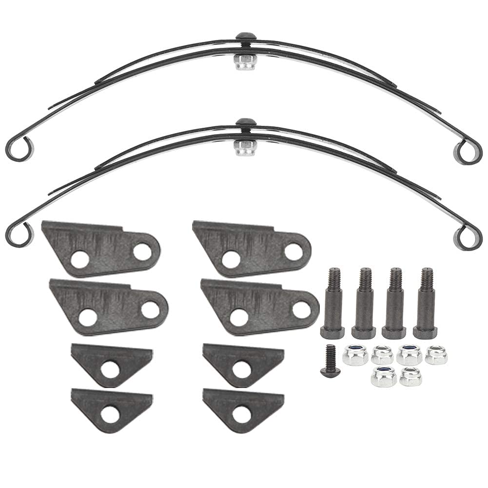 Blattfeder Hinten, RC Blattfeder Set RC Auto Stahl Hinterradaufhängung für schwere Beanspruchung hinten Blattfedersatz für 1/14 PKW LKW Truck