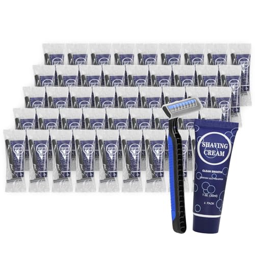 Shaving Razor Set Manual Twin Smooth Blade Razor Bulk 1 Fl Oz (Pack of 60)
