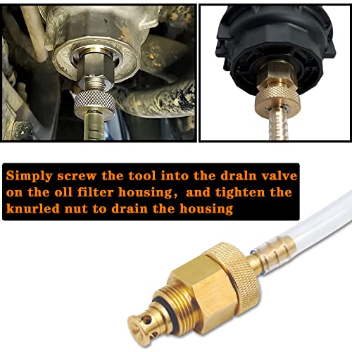 Oil Filter Drain Tool Oil Filter Release Hose Tube Pipe 39\" for Toyota, Lexus, Scion 2.0L - 5.7L Engines with Cartridge Style Oil Filter System - Thumbnail 6