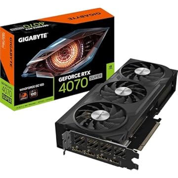 Placa de Vídeo Gigabyte NVIDIA GeForce RTX 4070 Super WINDFORCE OC, 12GB, GDDR6X, 192-bit, Preto