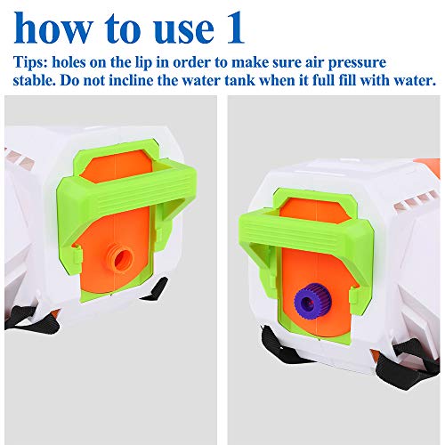 SNAEN Water Blaster with 2.5L High Capacity Backpack Tank Which has Adjustable Straps, Shooting for 30 feet, Space Weapon Toy for Summer Outdoor Activities Suitable for Boys and Girls 3 Years and Over - Thumbnail 5