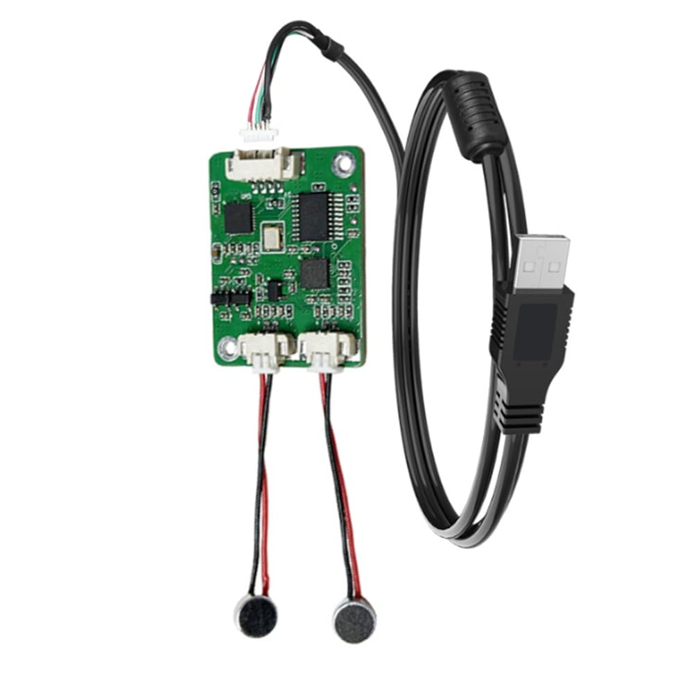 デュアルマイクアレイノイズ低減マトリックスAI音声対話キャンセル応答音声認識強化USBドライバー不要 - 4