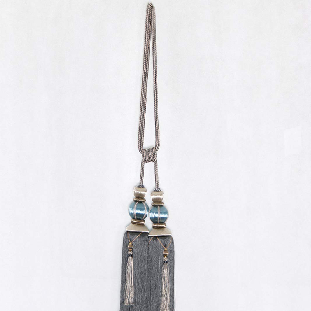 Embrasses de rideaux, attaches de rideaux pour rideaux, 1 paire d'embrasses de luxe européennes à pampilles élégantes à double boule tressée pour draperie, décoration de la maison, accessoires de t