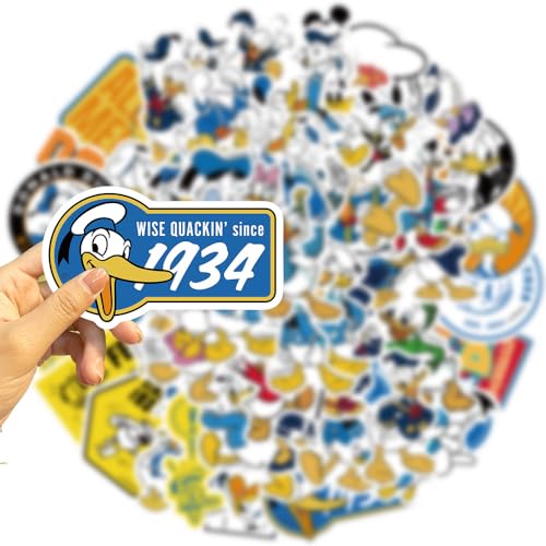 50 Stück Duck Aufkleber für Laptop, Stoßstange, Skateboard, Wasserflaschen, Computer, Telefon, Gitarre, Cartoon-Aufkleber für Kinder, Teenager und Erwachsene