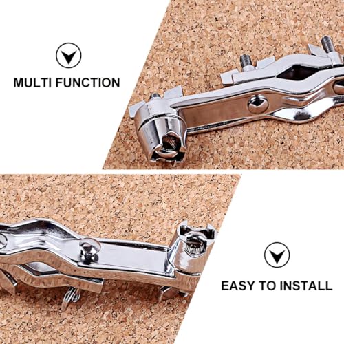 Clip multiusos para tambor con tuerca accesorio de percusión miniatura 7