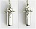 SET of TWO - Rose Cross Personal Anointing Oil Holder/Vial with Velvet Pouches