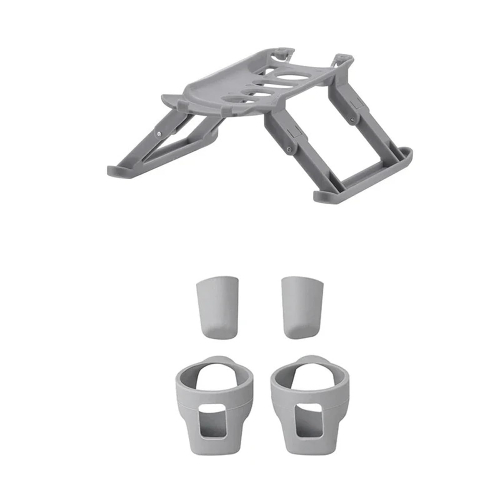 Tren de aterrizaje plegable para AIR 3S/Air 3, soporte de expansión, protector de cámara cardán, accesorios de dron de trípode aumentados (juego de funda de silicona)