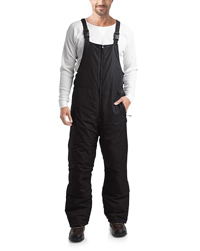 Mens Bib Overalls - Insulated Waterproof Bibs Snow Pants Men