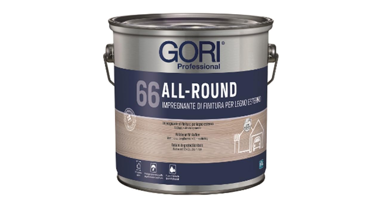 GORI 66 ALL-​ROUND Impregnante di finitura per legno esterno 7810 PALISSANDRO 0,​75 l