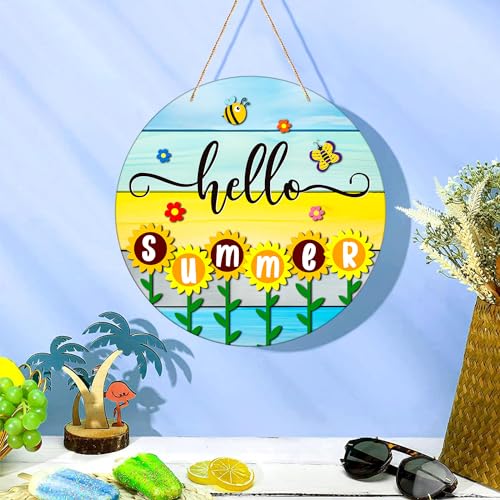 Hello-Summer-Door-Decorations-115-Round-Sunflowers-Welcome-Sign-for-Front-Door-Decor-Farmhouse-Hello-Summer-Hanger-Sign-for-Porch-Wreaths-Home-Office-Wall-Decorations Hello Summer Door Decorations 115 Round Sunflowers Welcome Sign for Front Door Decor Farmhouse Hello Summer Hanger Sign for Porch Wreaths Home Office Wall Decorations