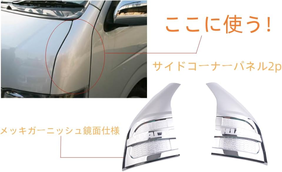 トヨタ純正部品】 ハイエース 200系 フェンダー カバー コーナーパネル