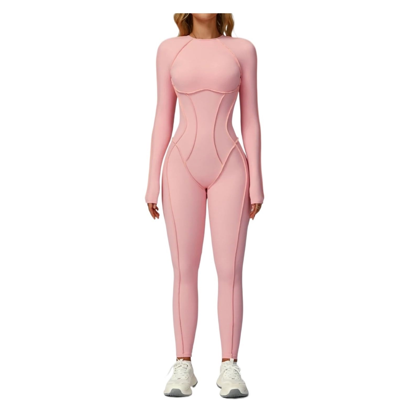 Combinaison de yoga, sport, fitness, hanches, slim, respirante, une pièce, manches longues, vêtements d'entraînement