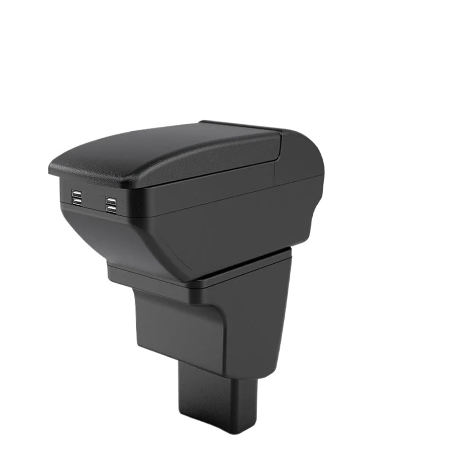 Ggwqoops Car Armrests For Hyundai I10 Car Armrest Box Interior Details Retrofit Parts Central Storage Accessories Armrest Box(B2 Black line 4 USB)