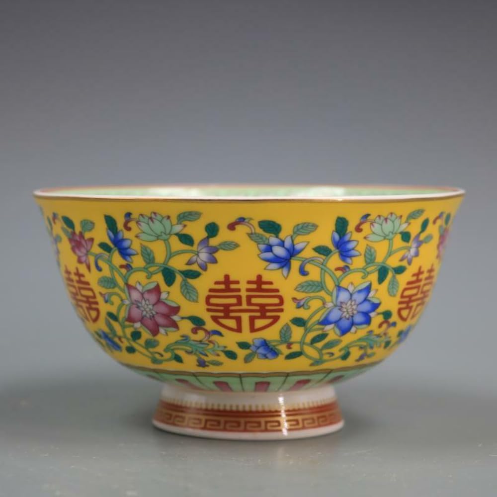Cuenco de porcelana china Famille de 11,4 cm regalo de lujo