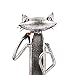 Tooarts Music Cat Metal Sculpture Iron Statue Handwork Handicrafts, 3 Funny Design
