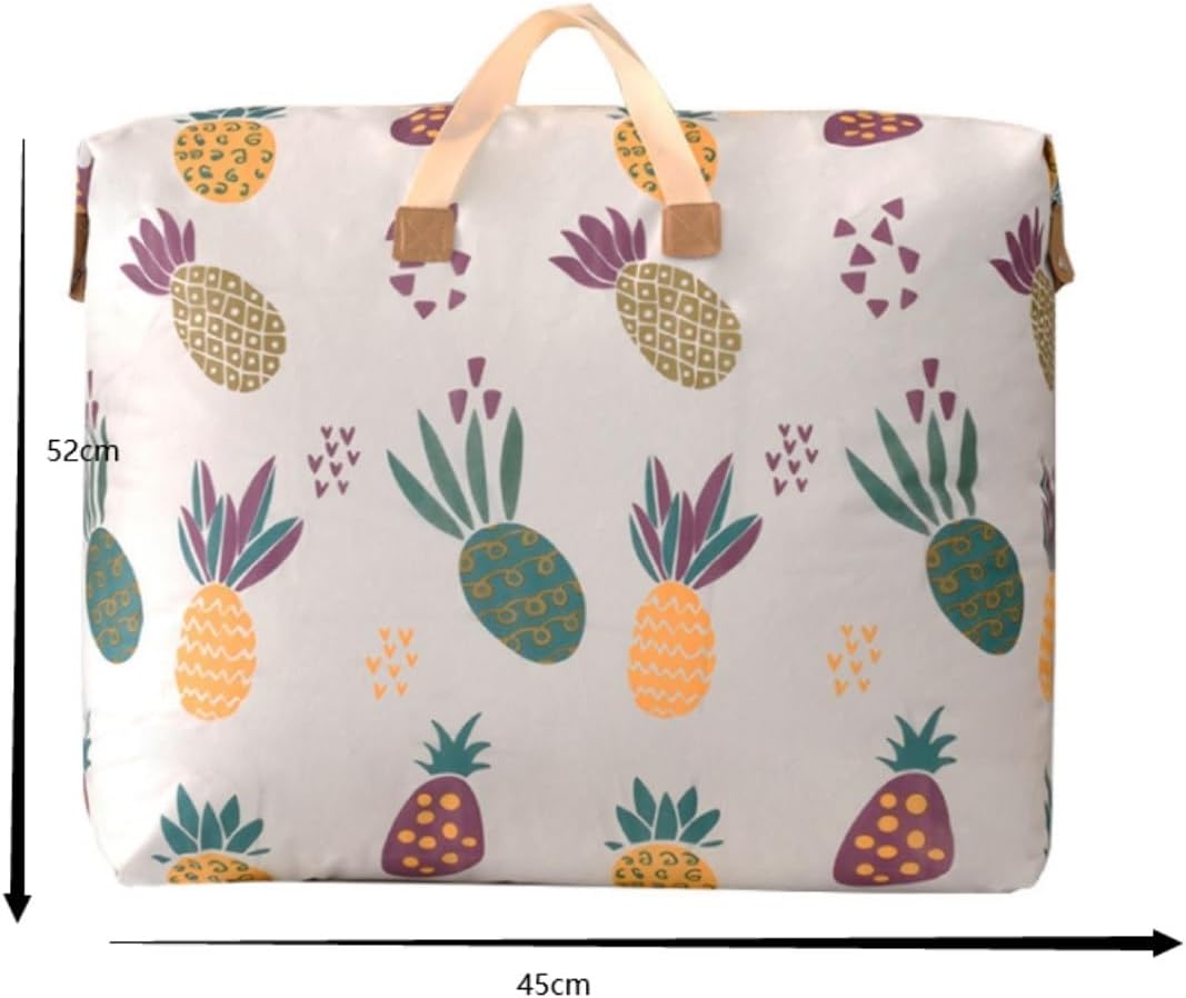 Storage Bag for Clothes Bedding Storage Basket Decorative Basket Rectangular Fabric Storage Bin Foldable Blankets Storage Container(52 * 45cm)