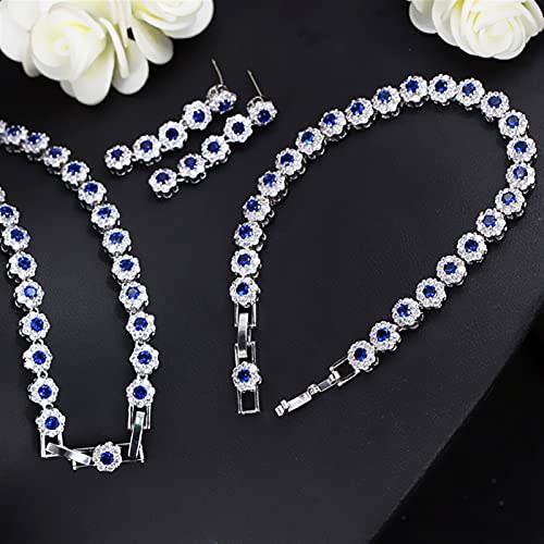 Conjuntos de Joyas Antialérgicos con Circonitas Multicolor para Evitar Rojeces 3