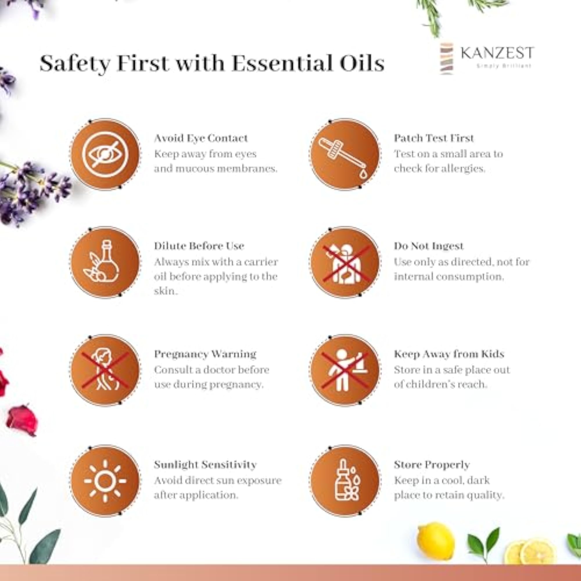Pure & Natural Essential Set (Pack of 8) - Undiluted Oils