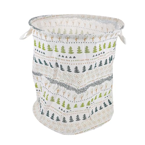 MUSISALY Cesto Ropa Sucia Grande con Asas Ligero y Estampado Decorativo Cubo Almacenamiento Multiusos para Lavandería Juguetes y Ropa Fácil de Transportar y Guardar