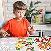 80UncleKimby 36sets Back to School Stickers for Kids – DIY Apple-Shaped Crafts Kit Bulk for Classroom, Halloween, Fall, First Day of Preschool #1