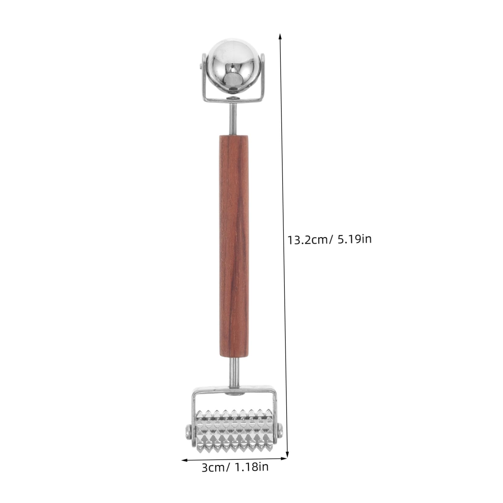 Mobestech Set di Rulli per Viso a Doppia Estremità in Acciaio Inox 3d per Massaggio Guasha e Sollevamento Mento, Dispositivo Portatile Anti-rughe e Gonfiore per Cura del Viso e Contorno