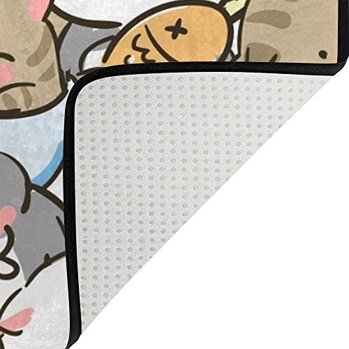 Tapis de salon chat Ruchen grand format pour isoler les sols froids - 5