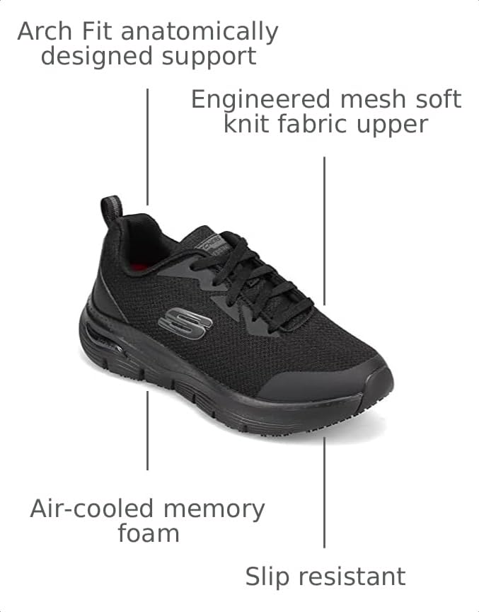 Image of Skechers Womens Women's Athletic Lace Up Arch Fit Sr Health Care Professional Shoe