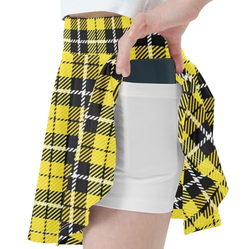 Aflyko Girls Skorts 2-in-1 Tennis Skirts with Built-in Shorts3