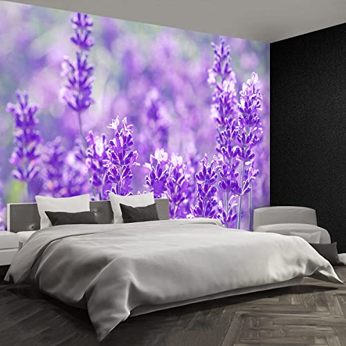 Papier peint moderne Tulup 312x219cm lavande violette pour la maison