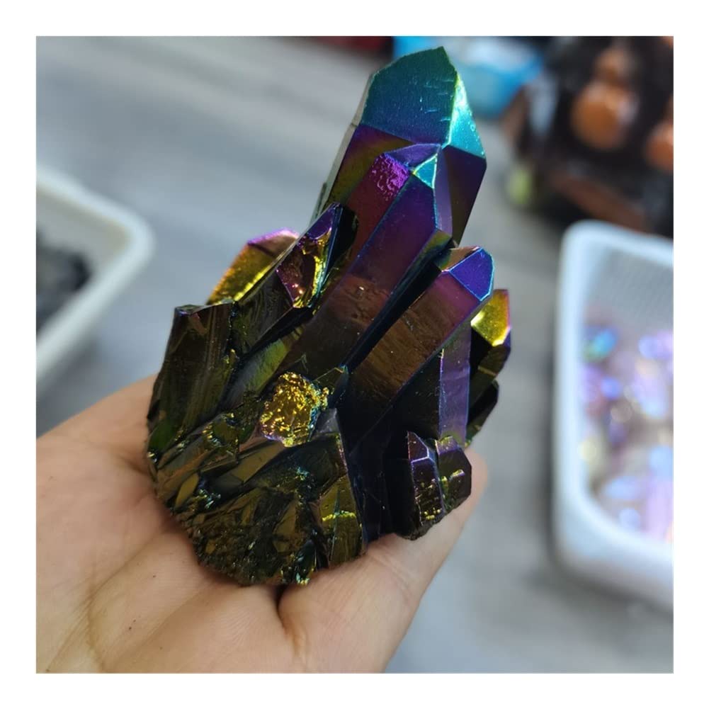 Amazon.co.jp: 標本天然カラフルな水晶クラスター 7 つの虹電気めっき Amazon.co.jp: 標本天然カラフルな水晶クラスター 7 つの虹電気めっき