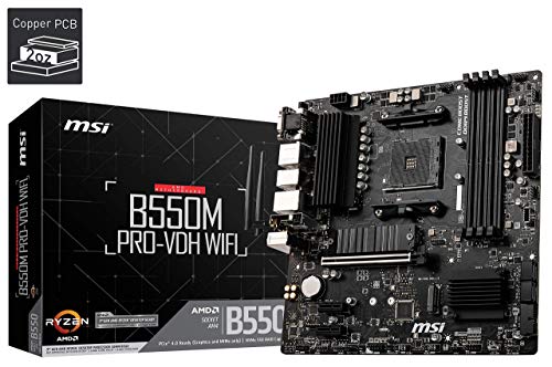 Image of (Refurbished) MSI B550M PRO-VDH WiFi AMD Socket AM4 MATX Motherboard